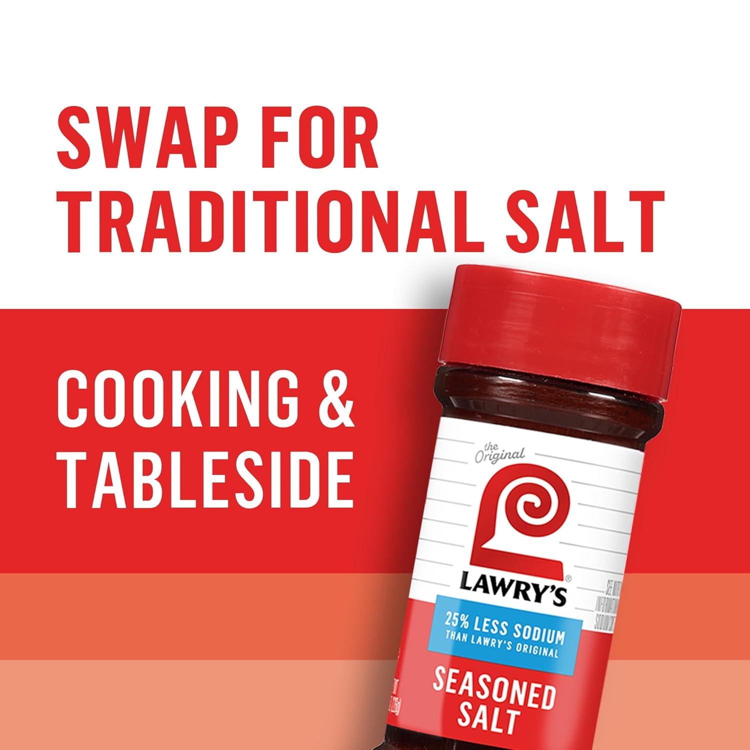 Lawry's 25% Less Sodium Seasoned Salt – Thoughtful Pantry Gift for Health-Conscious Hosts