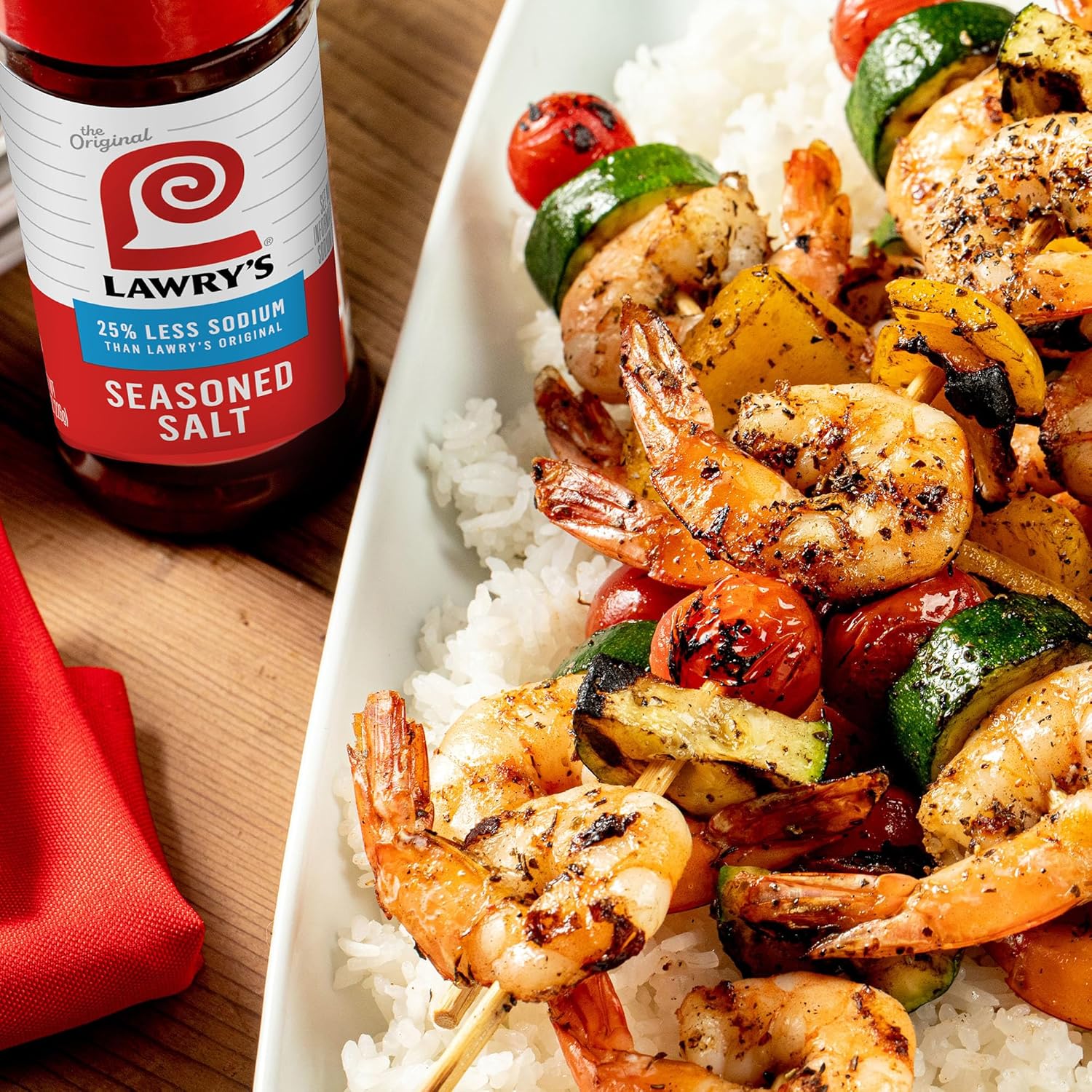 Lawry's 25% Less Sodium Seasoned Salt – Thoughtful Pantry Gift for Health-Conscious Hosts