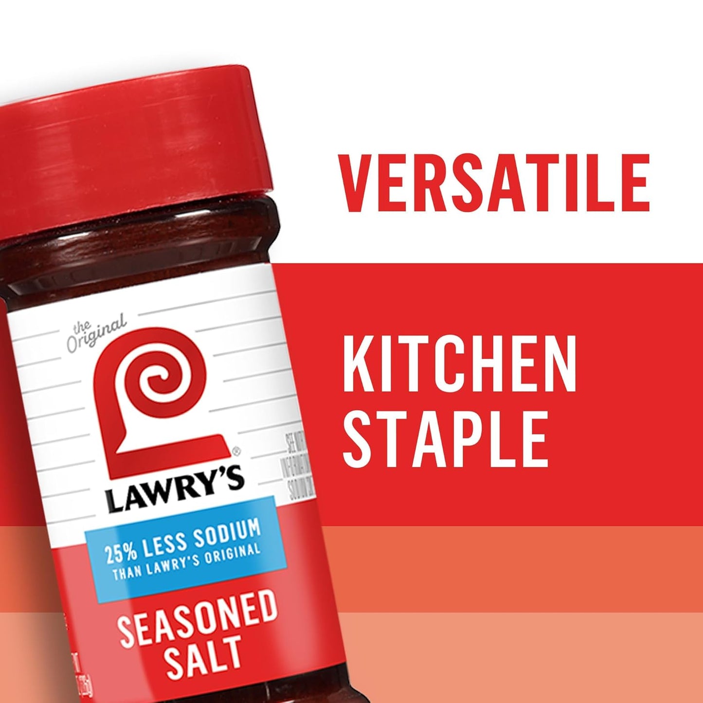 Lawry's 25% Less Sodium Seasoned Salt – Thoughtful Pantry Gift for Health-Conscious Hosts