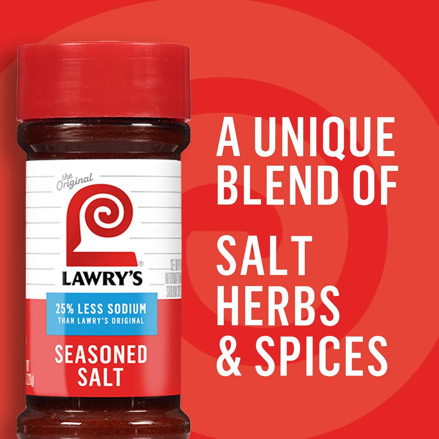 Lawry's 25% Less Sodium Seasoned Salt – Thoughtful Pantry Gift for Health-Conscious Hosts