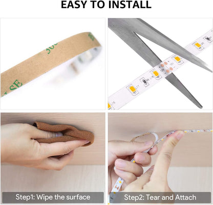 Lepro Dimmable LED Tape Light – Low Heat Accent Lighting for Nighttime Stairs, Hallways, and Door Frames