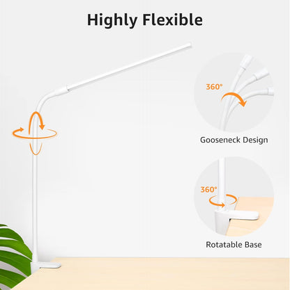 Lepro LED Clamp Lamp for Mom, Practical Housewarming Gift for Home Office and Bedside Use