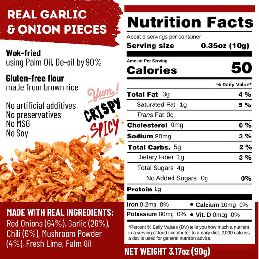 light, airy, non-greasy texture with low breading and high crunch