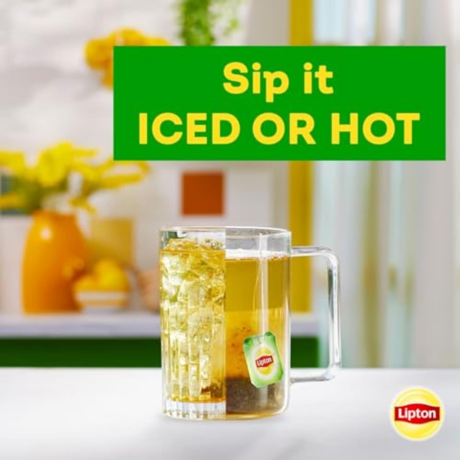 Lipton Decaffeinated Green Tea for Households with Expectant Mothers, Gentle Zero-Caffeine Family Brew