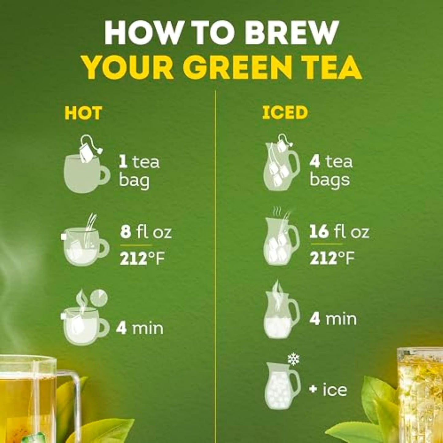 Lipton Jasmine Green Tea – Outdoor Entertaining Beverage, Brews Hot or Iced for Any Weather