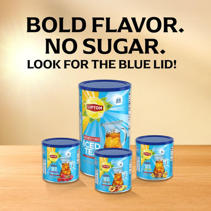 Lipton Sugar-Free Peach Iced Tea Powder – Family-Safe Beverage for Lunch Prep and Snack Time