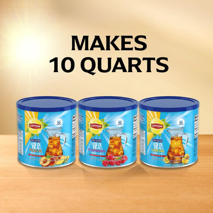 Lipton Sugar-Free Peach Iced Tea Powder – Family-Safe Beverage for Lunch Prep and Snack Time