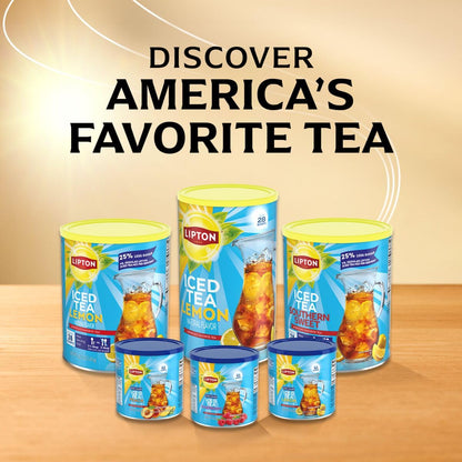 Lipton Sugar-Free Peach Iced Tea Powder – Family-Safe Beverage for Lunch Prep and Snack Time