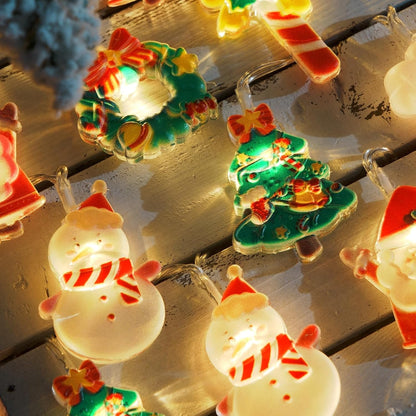 LOLStar Kids Christmas Lights – 20 LED Themed String Lights for Playroom and Bedroom, Auto Timer and Cool to the Touch Design