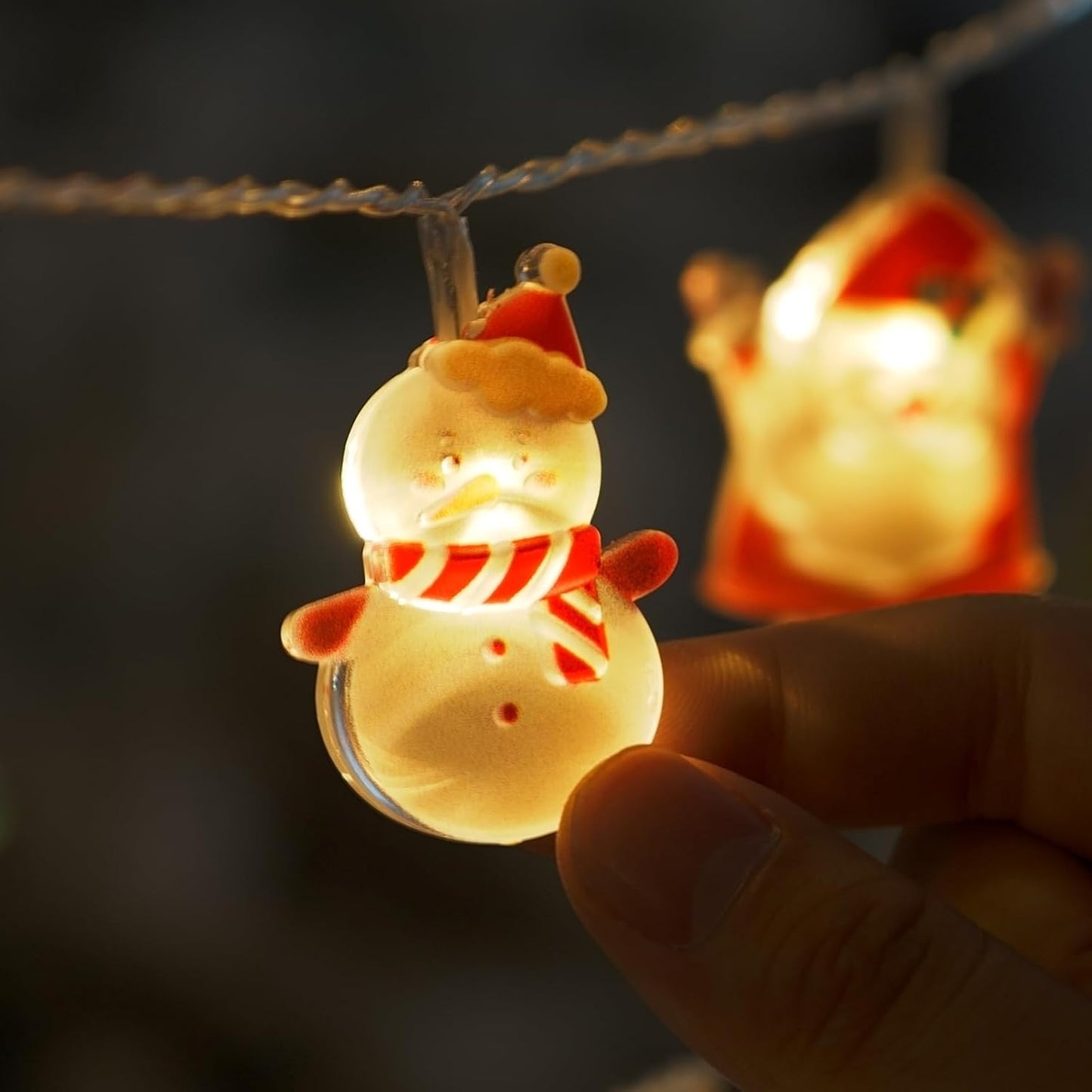 LOLStar Kids Christmas Lights – 20 LED Themed String Lights for Playroom and Bedroom, Auto Timer and Cool to the Touch Design
