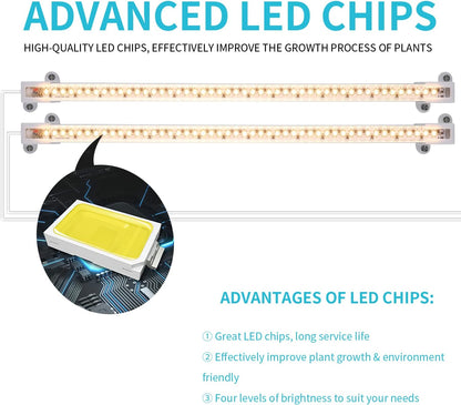 LORDEM LED Plant Bar – Deep-Work Desk Companion for Remote Workers, 10 Brightness Levels with Memory Chip