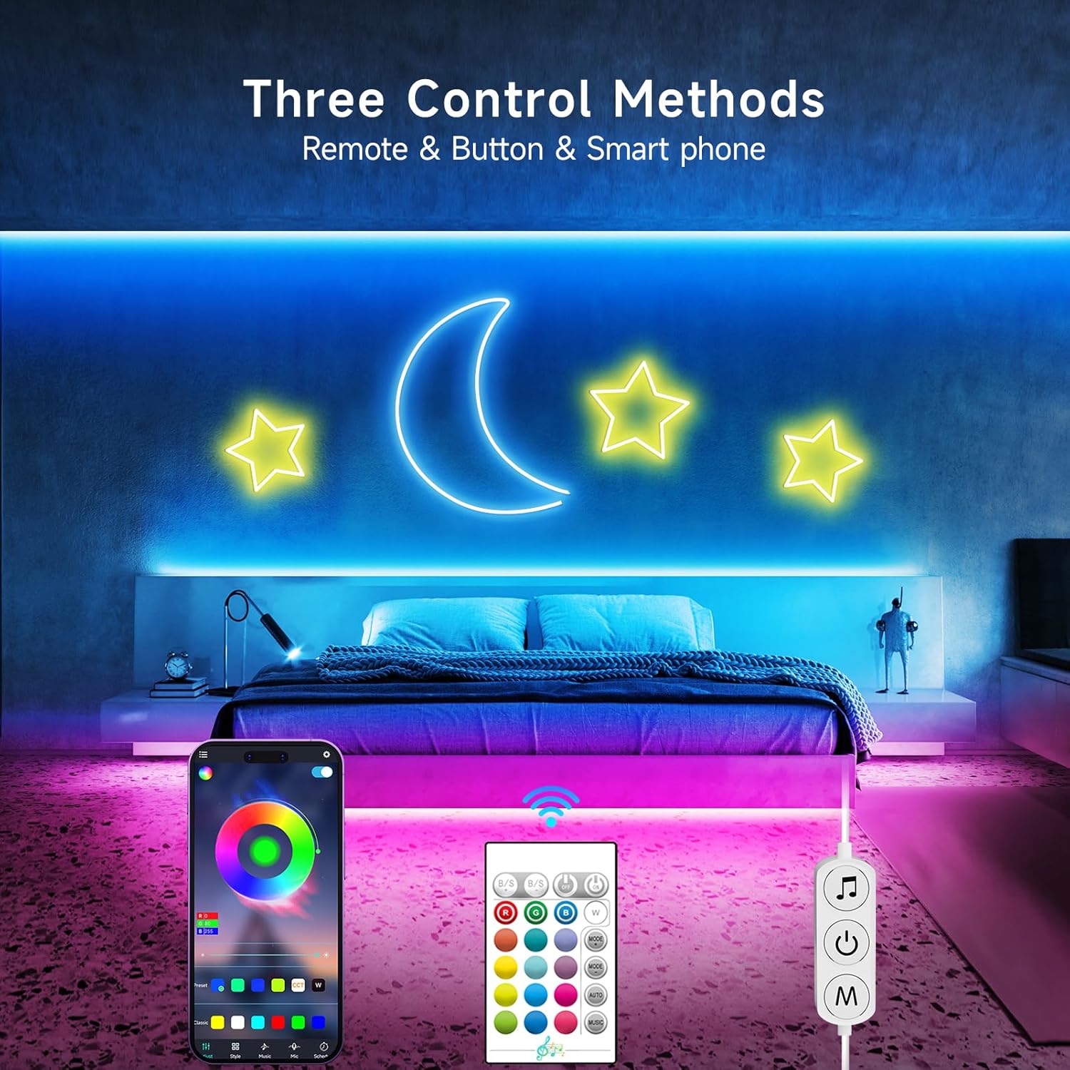 LotusLamp Weatherproof Neon LED Strip for Backyard & Garden Decor, Flexible RGB Rope Light with 120° Bendable Silicone Body
