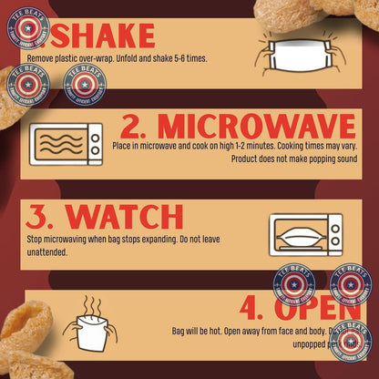 Lowrey's Bacon Curls Microwave Pork Rinds (Chickarrones), Hot & Spicy – Backyard Party Snack for Grilling Season and Outdoor Gatherings