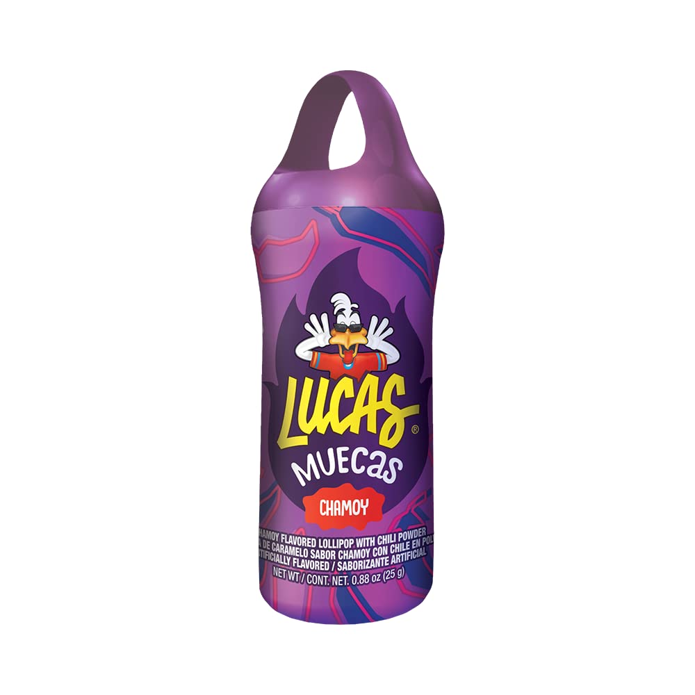 Lucas Muecas Chamoy Lollipops – Individually Wrapped Kids Party Favors for Piñata Fillers and Goody Bags