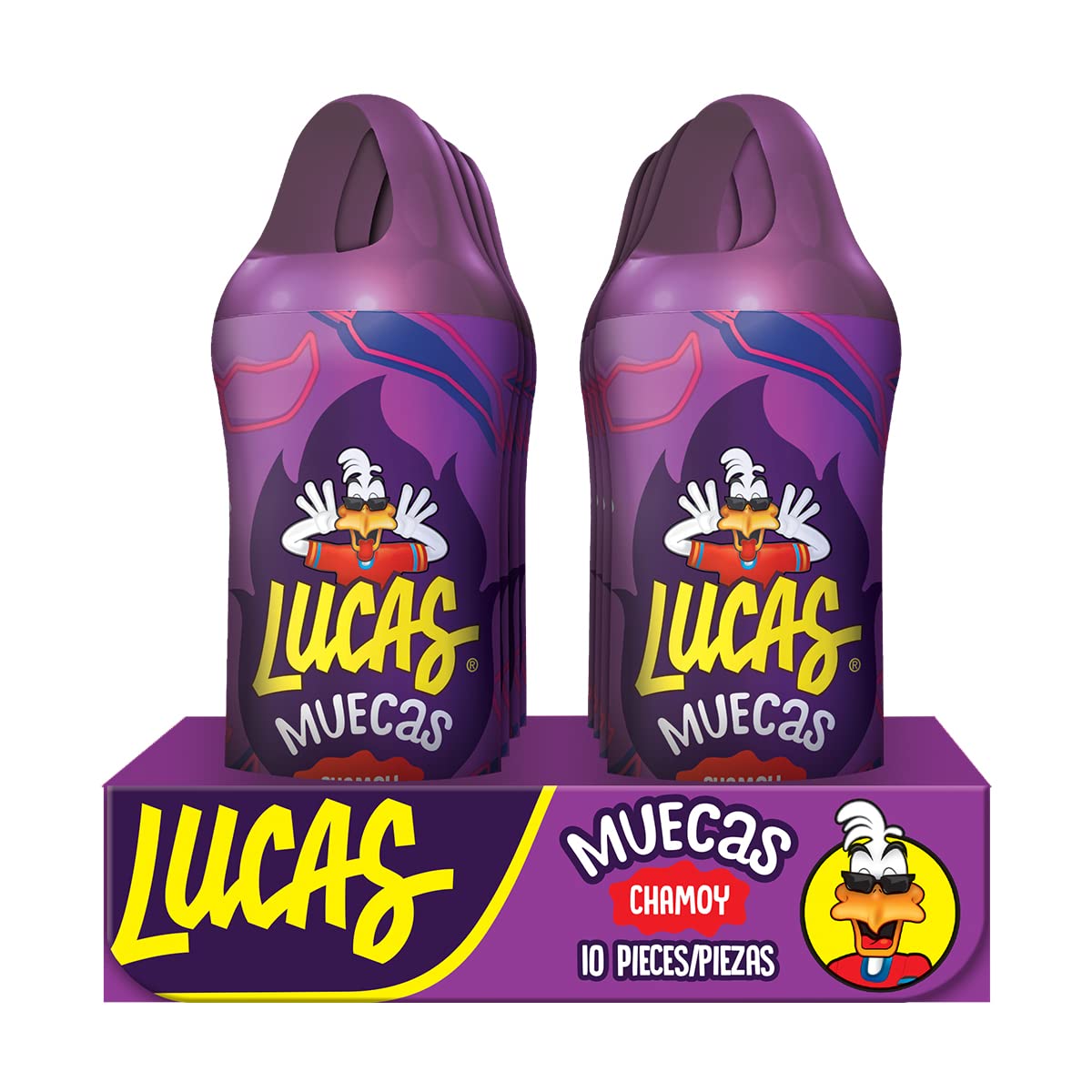 Lucas Muecas Chamoy Lollipops – Individually Wrapped Kids Party Favors for Piñata Fillers and Goody Bags