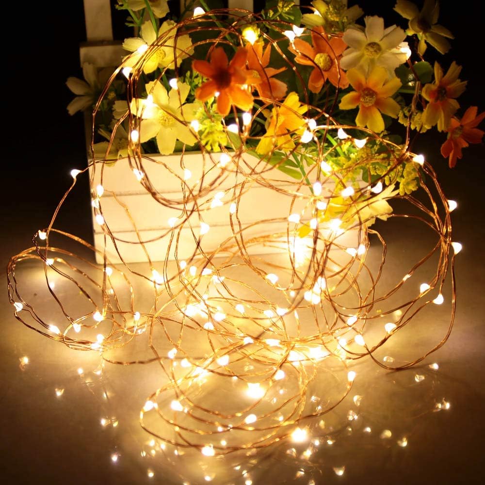 Lumify Mini Copper Wire Star Lights – Housewarming Gift for Women, Warm White String Lights for New Apartment Owners