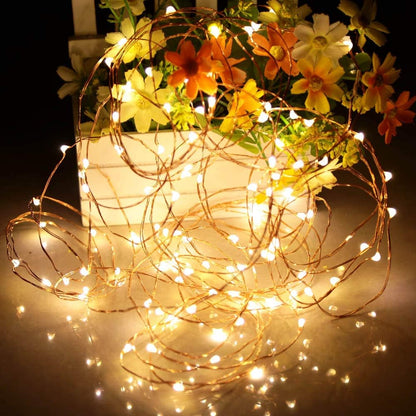 Lumify Mini Copper Wire Star Lights – Housewarming Gift for Women, Warm White String Lights for New Apartment Owners