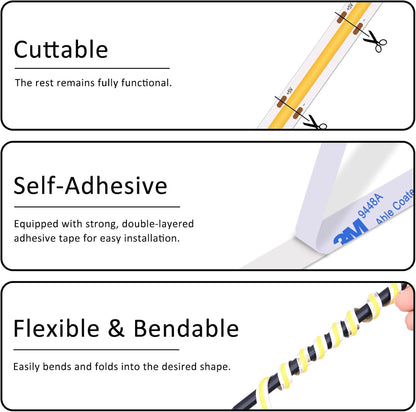 LuminStyle USB COB Light Strip – Low Voltage 5V Flameless Accent Lighting for Nurseries and Family Rooms