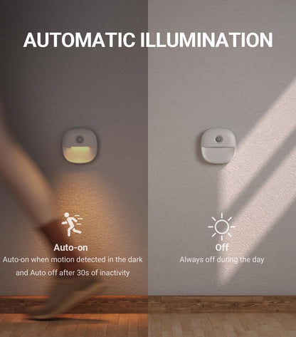 Lyridz LED Stick-On Light – Clean Scandinavian-Style Nightlight for Minimalist Bedrooms and Hallways, No Cords