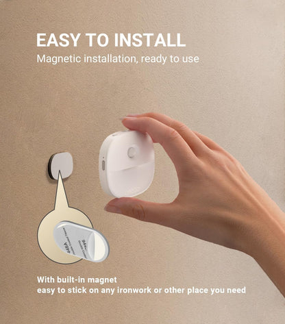 Lyridz LED Stick-On Light – Clean Scandinavian-Style Nightlight for Minimalist Bedrooms and Hallways, No Cords