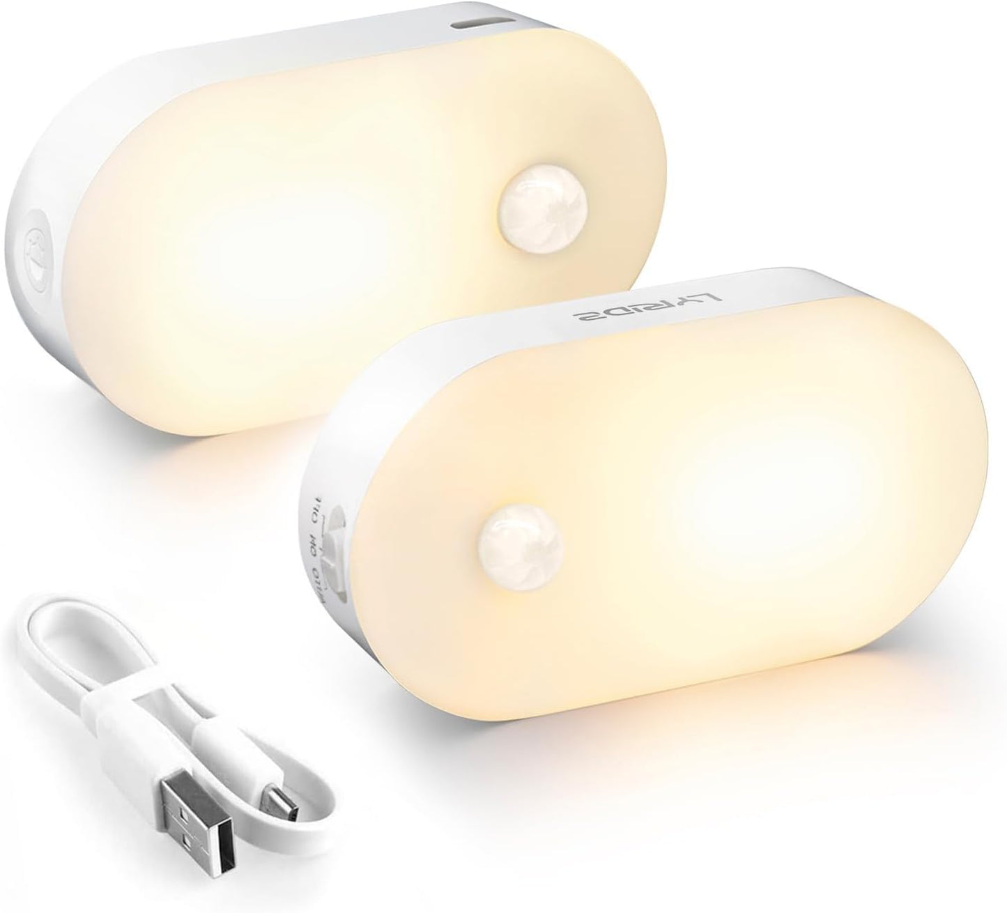 Lyridz Motion Sensor Night Light Set, Practical Birthday Gift for Mom Grandma and Elderly Parents Who Want Safe Nighttime Lighting