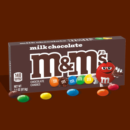 M&M'S Theater Box Candy – Backyard Party and Camping Snack Packs, Bulk 12 Pack