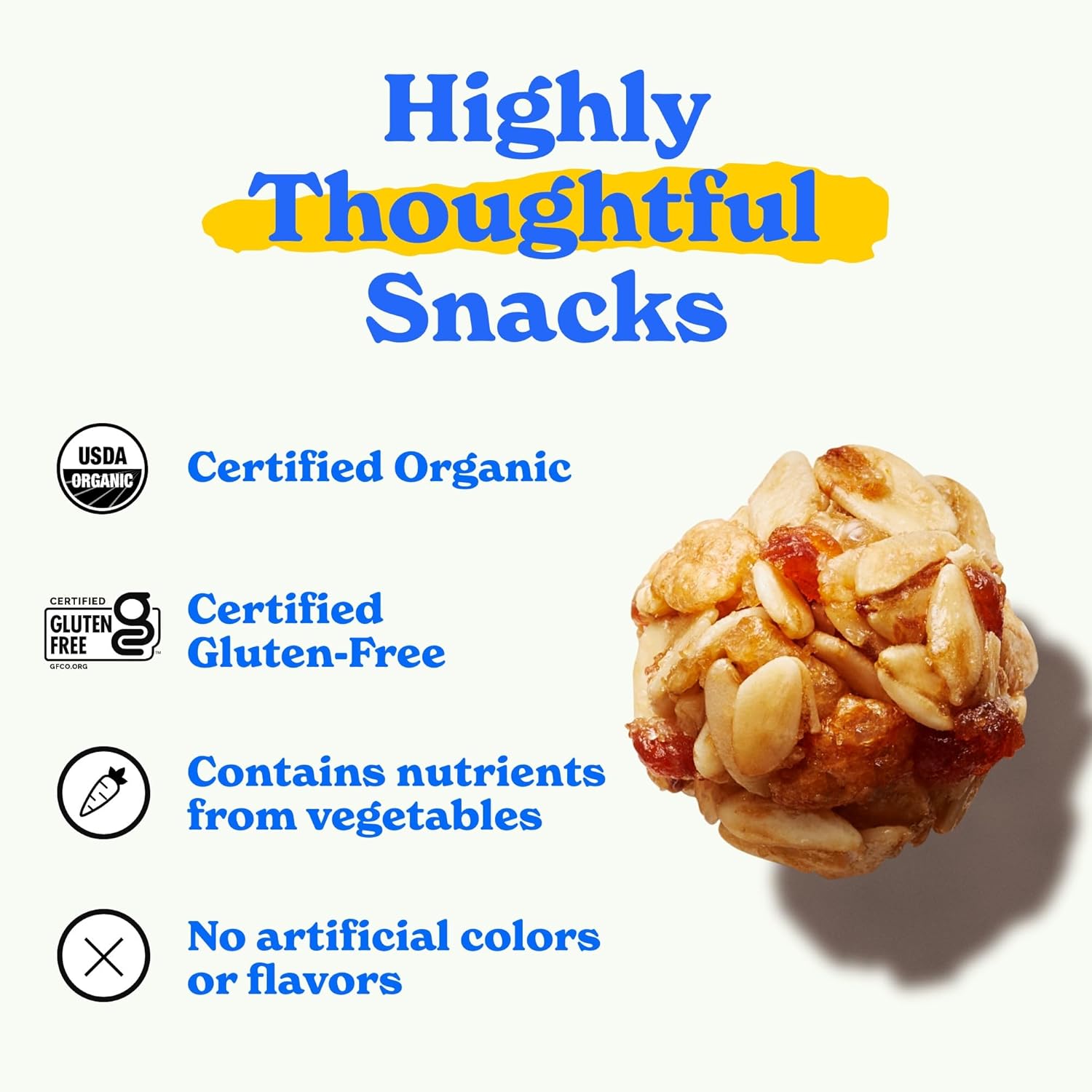 MadeGood Strawberry Granola Mini Bites – Mess-Free Road Trip Snack for the Car Cup Holder, Individually Wrapped