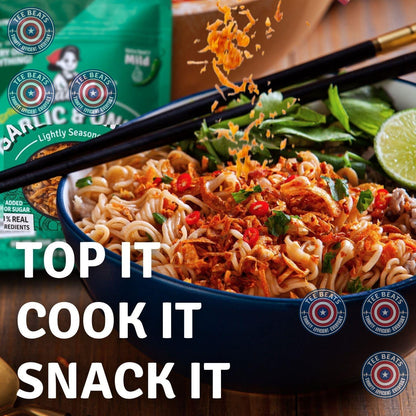 MaeMai MILD Spice – Gentle Spice Level for Picky Eaters, Gluten-Free Garlic Crisps for Kids