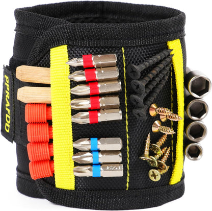 Magnetic Wristband Tool Holder – Keep Screws, Nails, and Bolts Within Reach for Faster Auto Shop and Construction Site Repairs