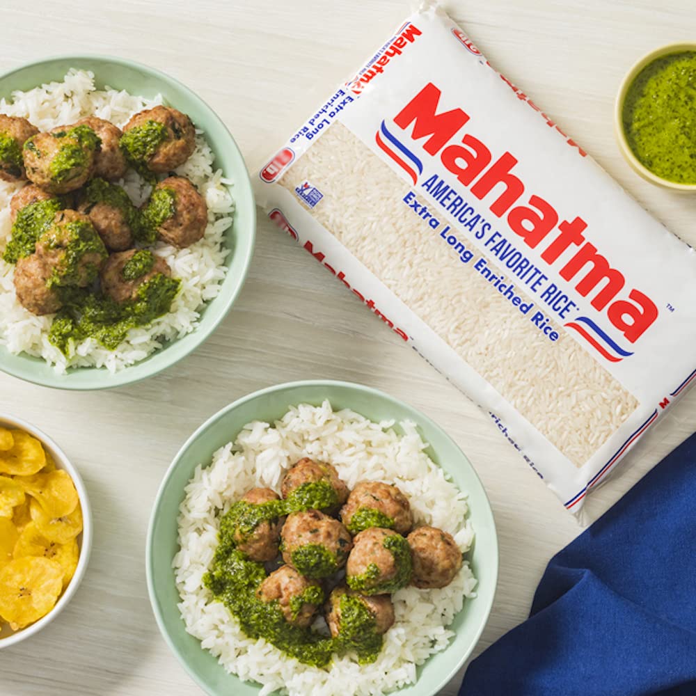Mahatma Gluten-Free White Rice 5lb Bag – Hands-Off Microwave Rice for Busy Home Cooks