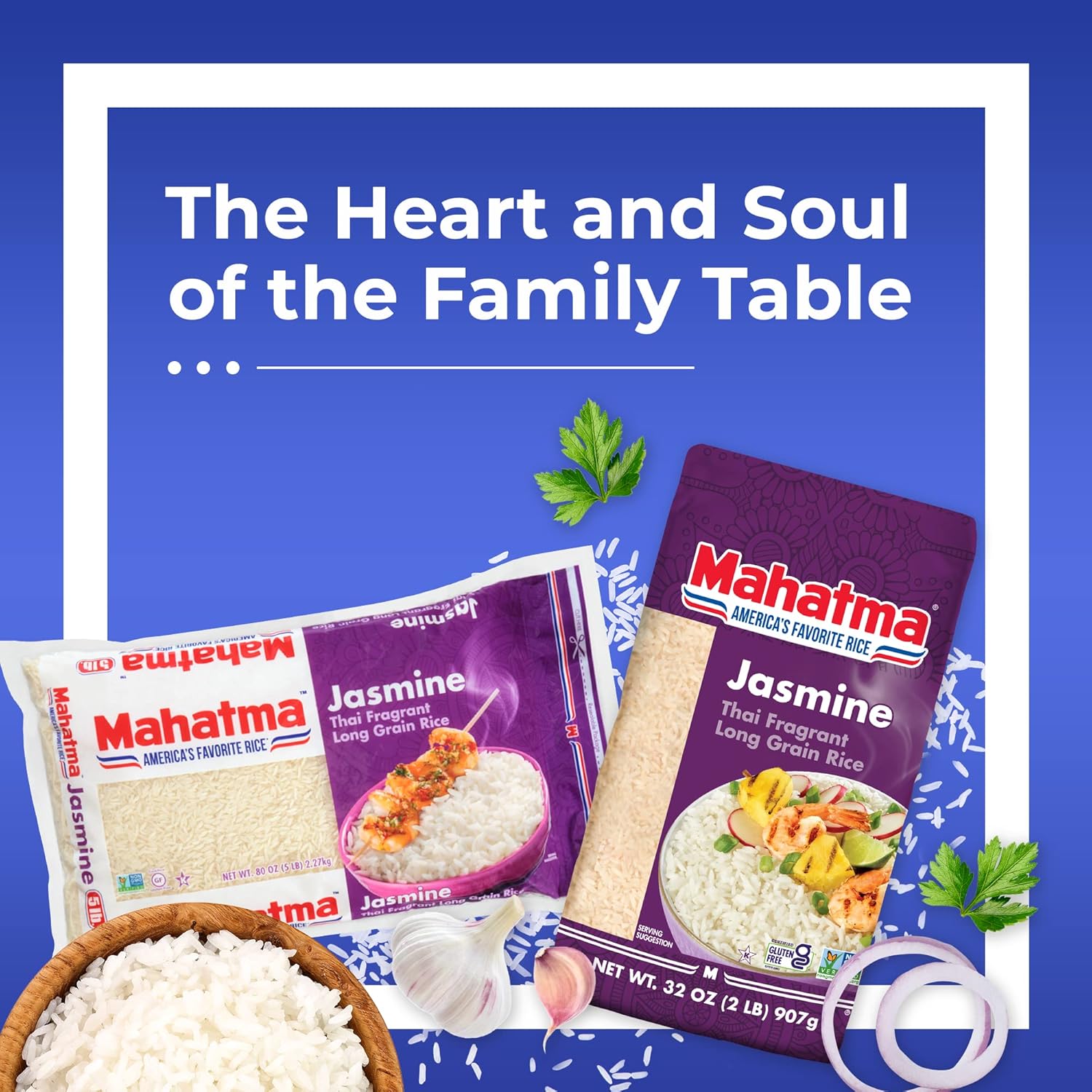 Mahatma Thai Jasmine Rice 5 lb – Quick-Cook Fragrant Rice for Efficient Meal Prep