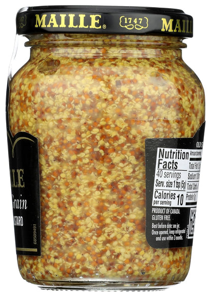 Maille Mustard Old Style – Healthy Vinaigrette Base, Whole Grain Mustard for Lighter Homemade Dressings