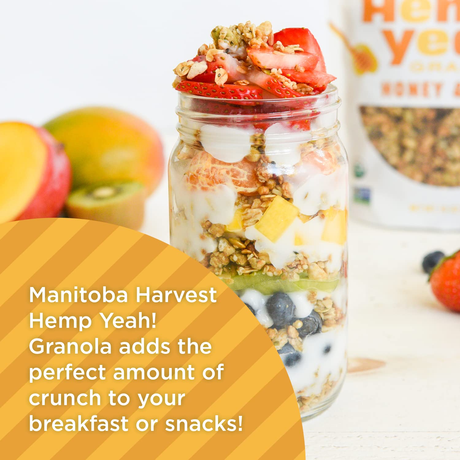 Manitoba Harvest Hemp Yeah Granola – Quick Sustained-Energy Bites for Commuter Tote and Office Pantry