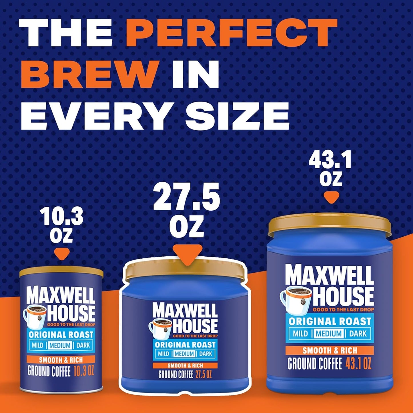 Maxwell House 27.5oz Ground Coffee Medium Original Roast – Holiday Coffee Gift for Coworkers, Teachers, and Neighbors