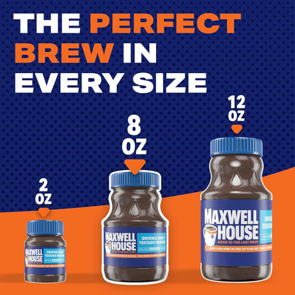 Maxwell House Breakfast Blend Mild Roast Ground Coffee, 38.8 oz Canister – Smooth Mild Cup for Relaxed Weekend Pour-Over