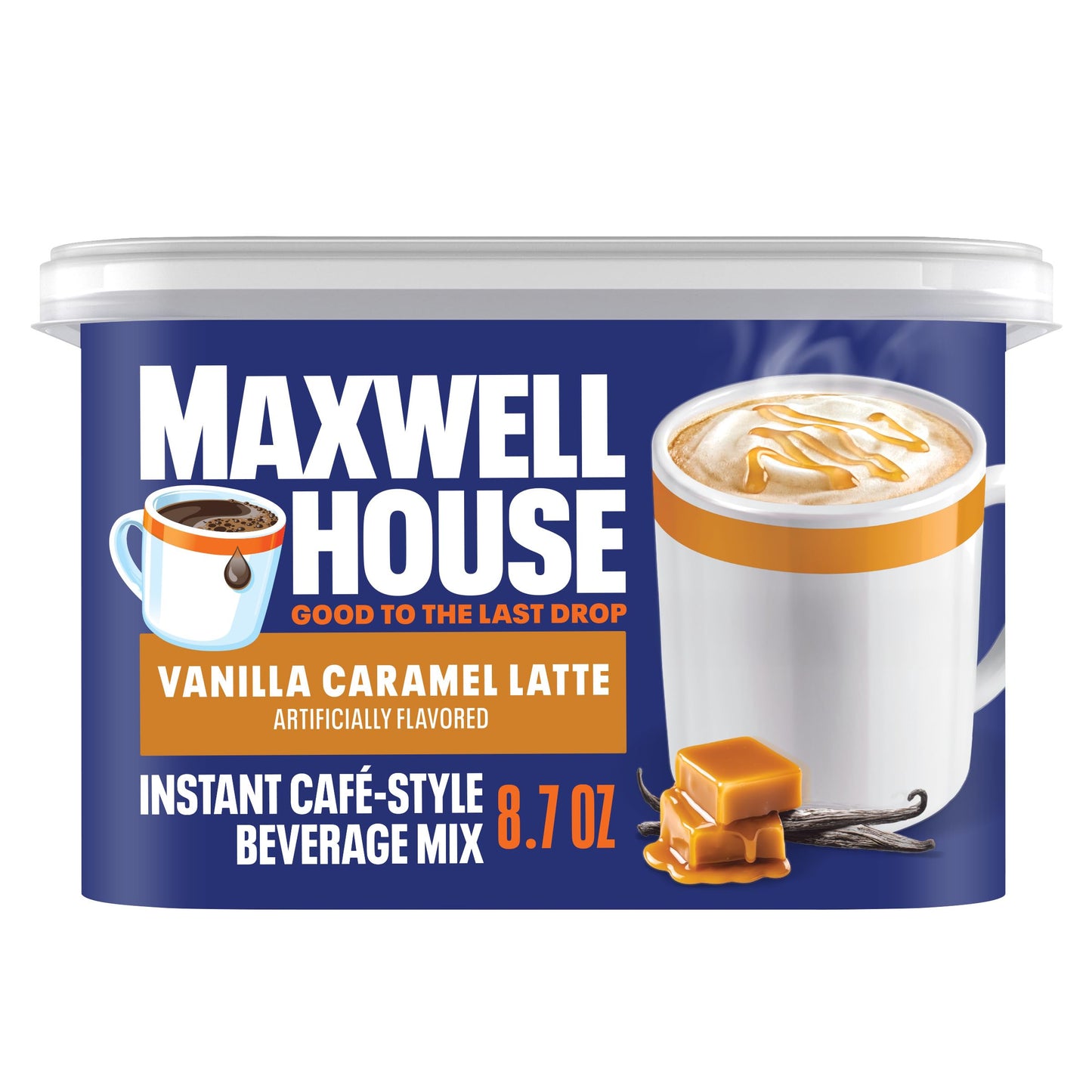 Maxwell House Instant Cafe Beverage – Clean Countertop Coffee for Intentional Homes, Cafe Vienna, 9 oz