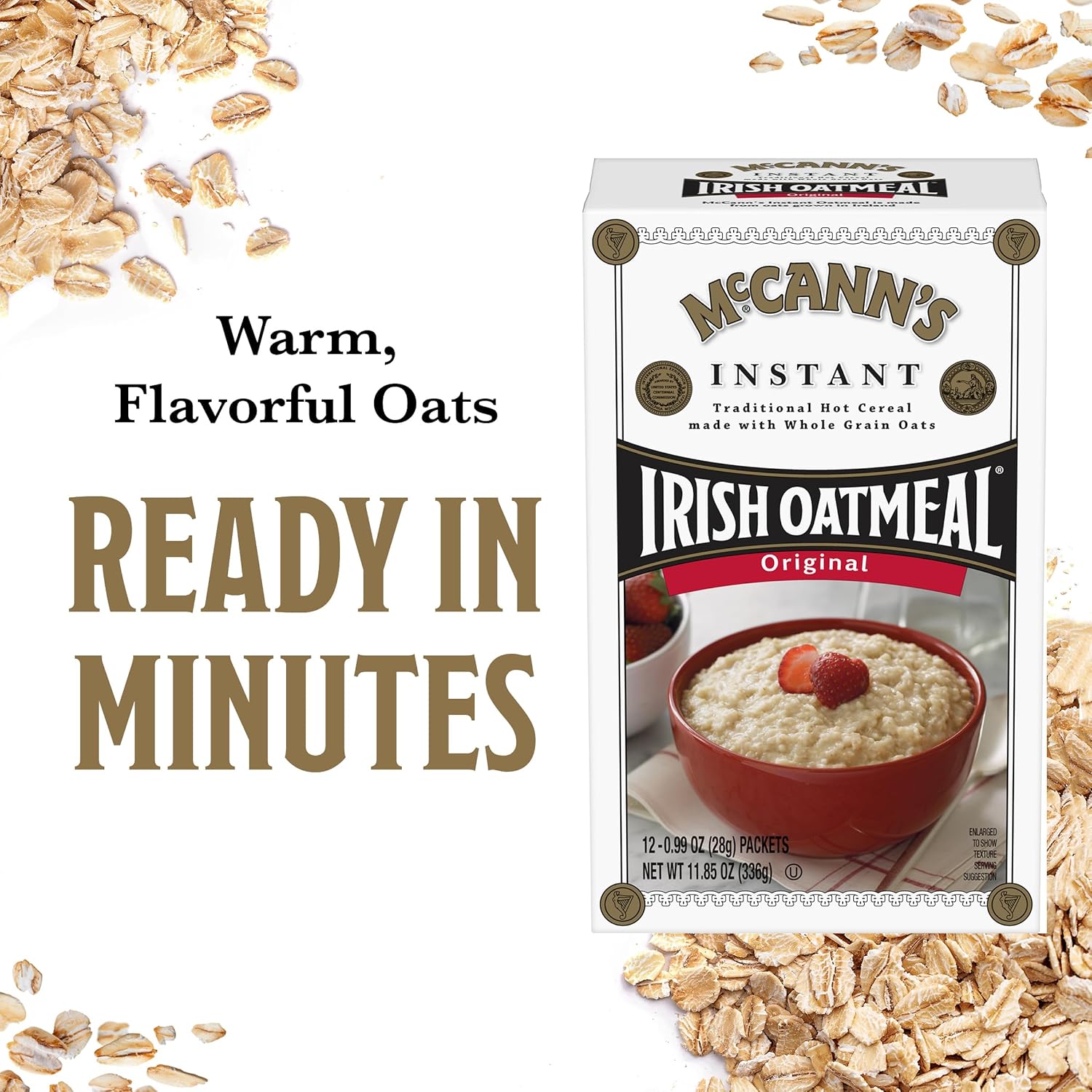 McCann's Instant Irish Oatmeal — Housewarming Gift for New Homeowners, Pantry Essential Box