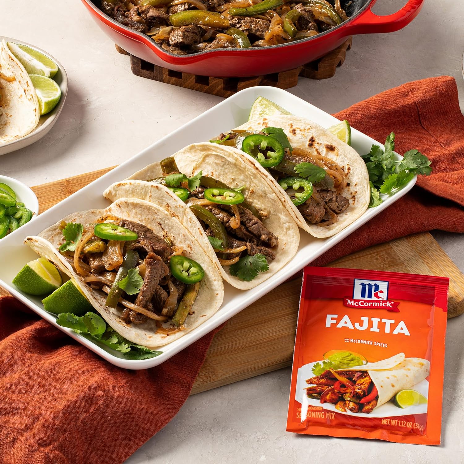 McCormick Fajita Seasoning Mix – Practical Starter Kitchen Gift for College Students and First Apartments