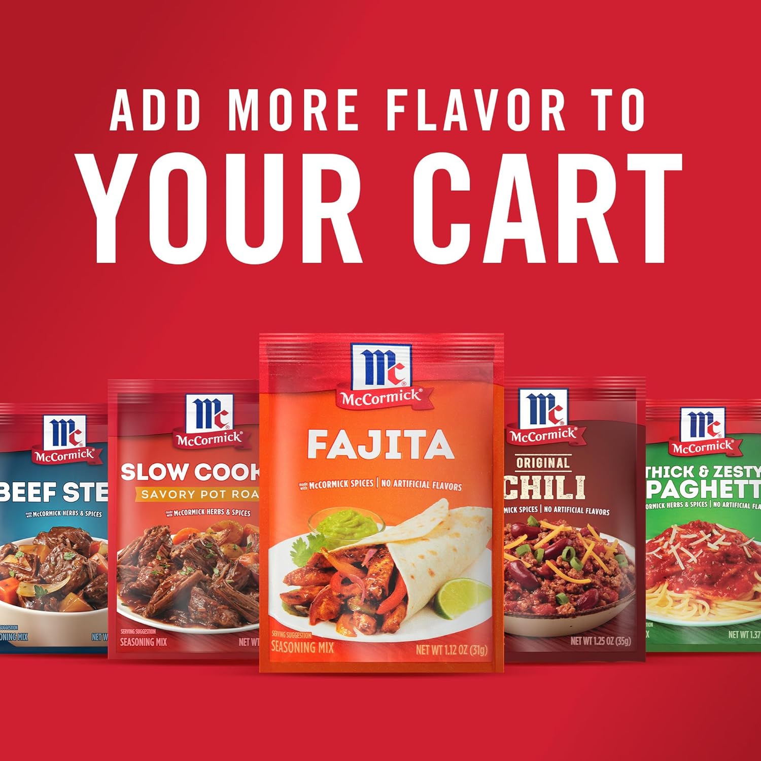 McCormick Fajita Seasoning Mix – Practical Starter Kitchen Gift for College Students and First Apartments