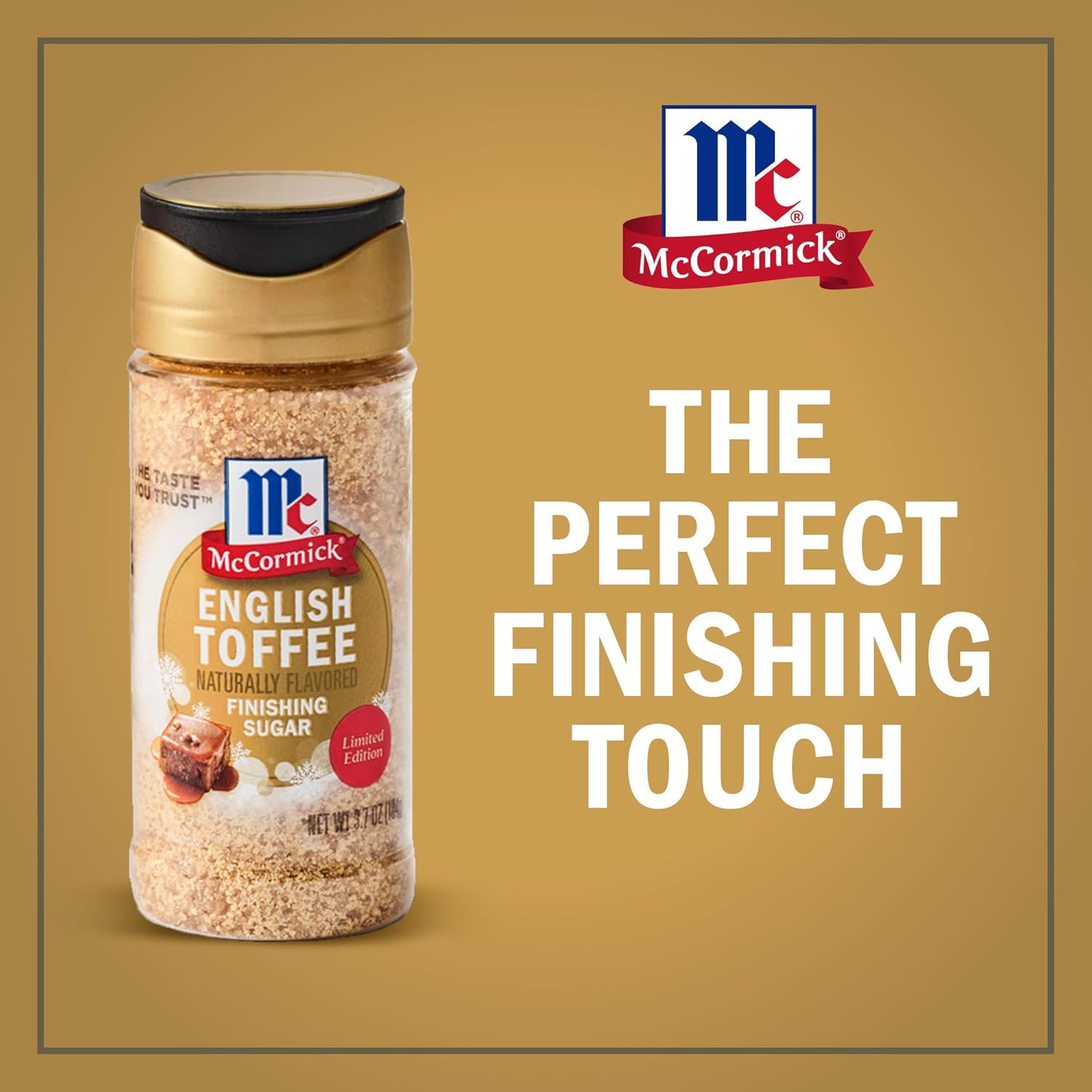 McCormick Finishing Sugar – Pantry Aesthetic Upgrade, Limited Edition Holiday Shaker for Dessert Stations