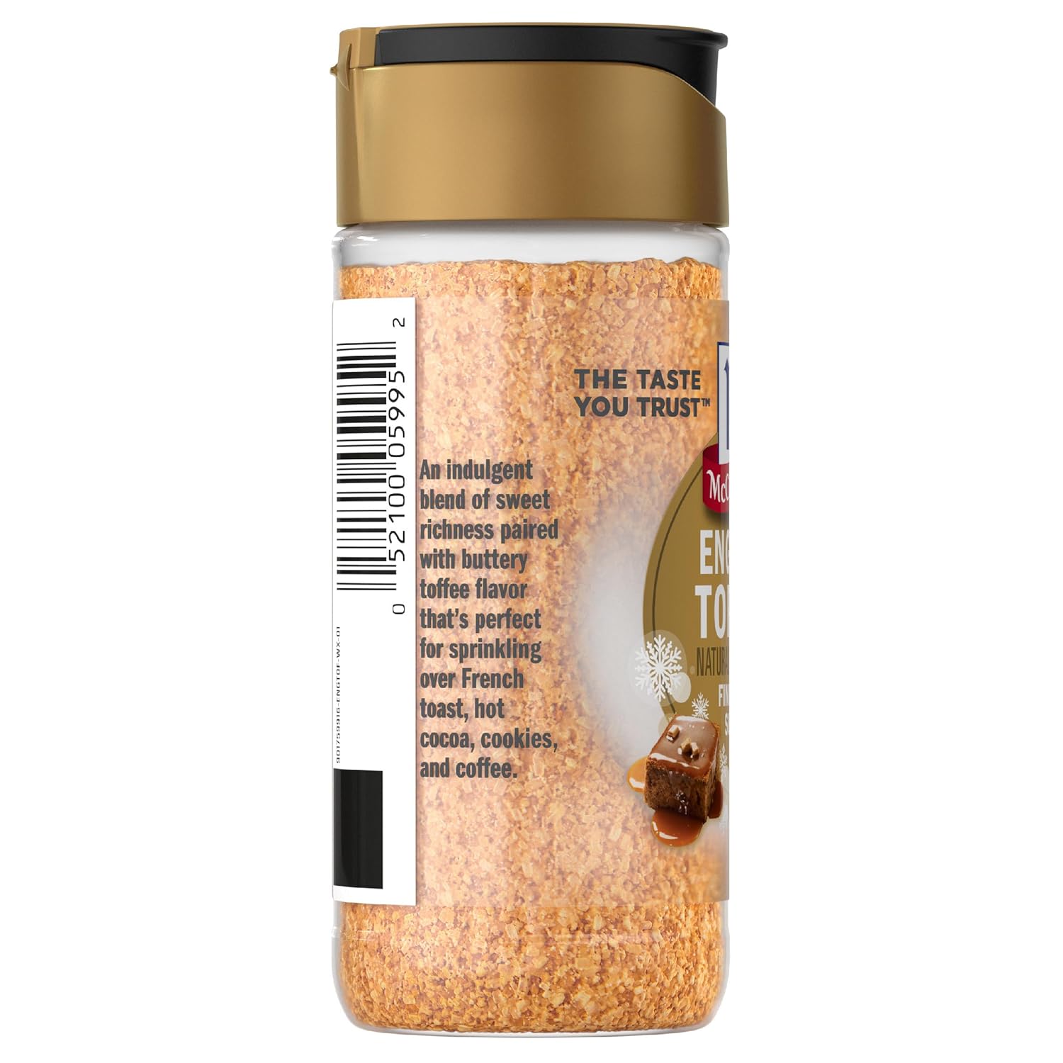 McCormick Finishing Sugar – Pantry Aesthetic Upgrade, Limited Edition Holiday Shaker for Dessert Stations