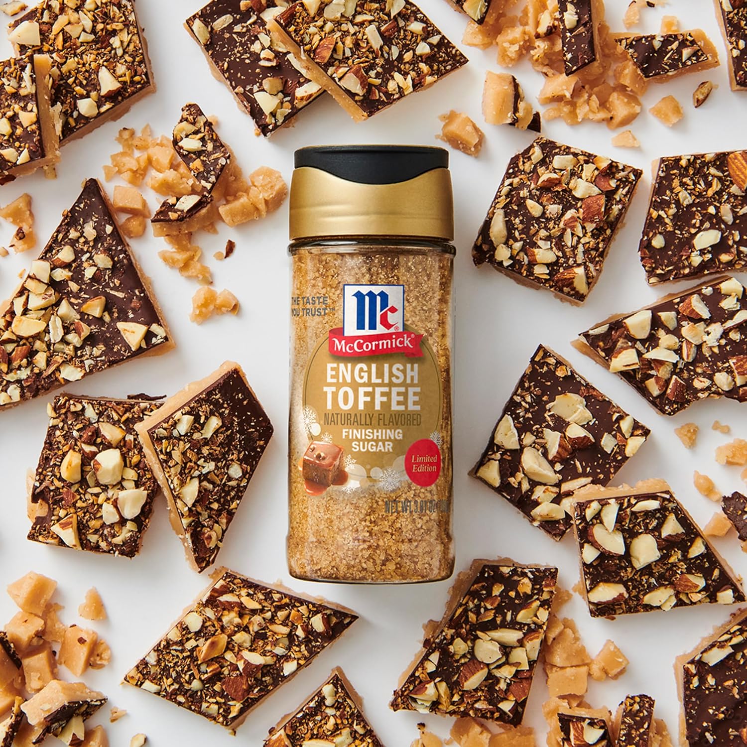 McCormick Finishing Sugar – Pantry Aesthetic Upgrade, Limited Edition Holiday Shaker for Dessert Stations