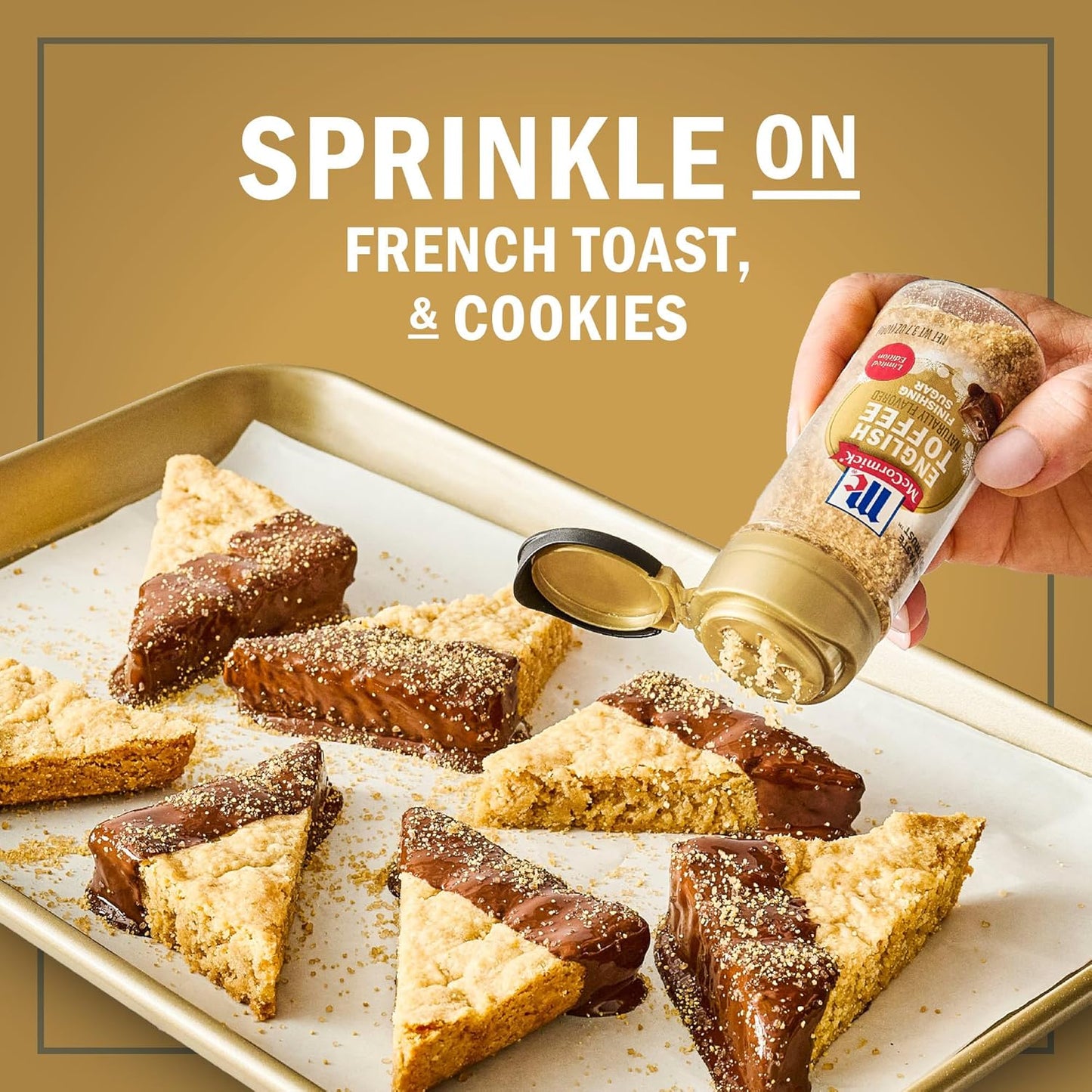 McCormick Finishing Sugar – Pantry Aesthetic Upgrade, Limited Edition Holiday Shaker for Dessert Stations