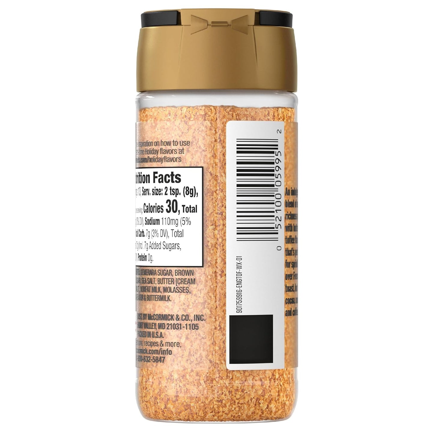 McCormick Finishing Sugar – Pantry Aesthetic Upgrade, Limited Edition Holiday Shaker for Dessert Stations