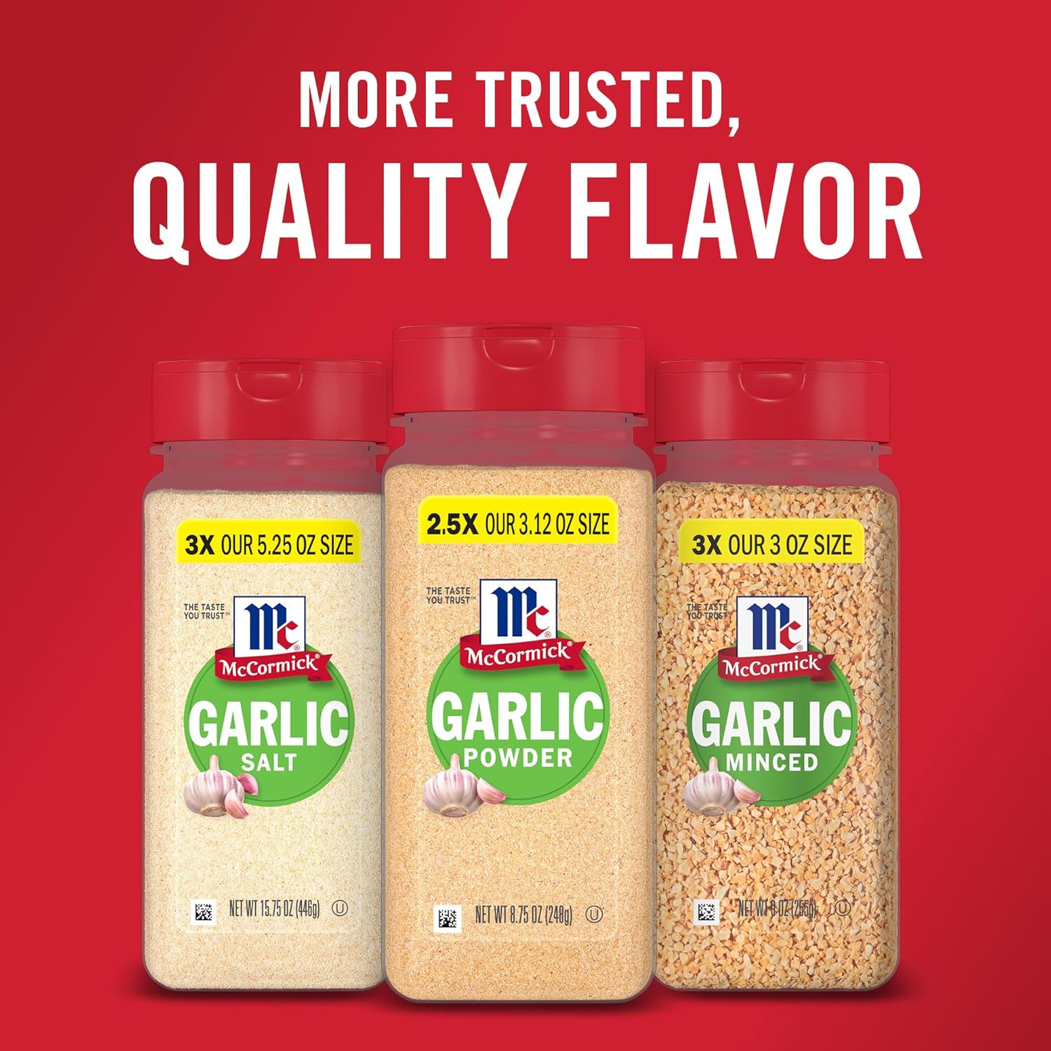 McCormick Garlic Powder – Trail-Ready Garlic for Open-Air Cookouts, 8.75 oz