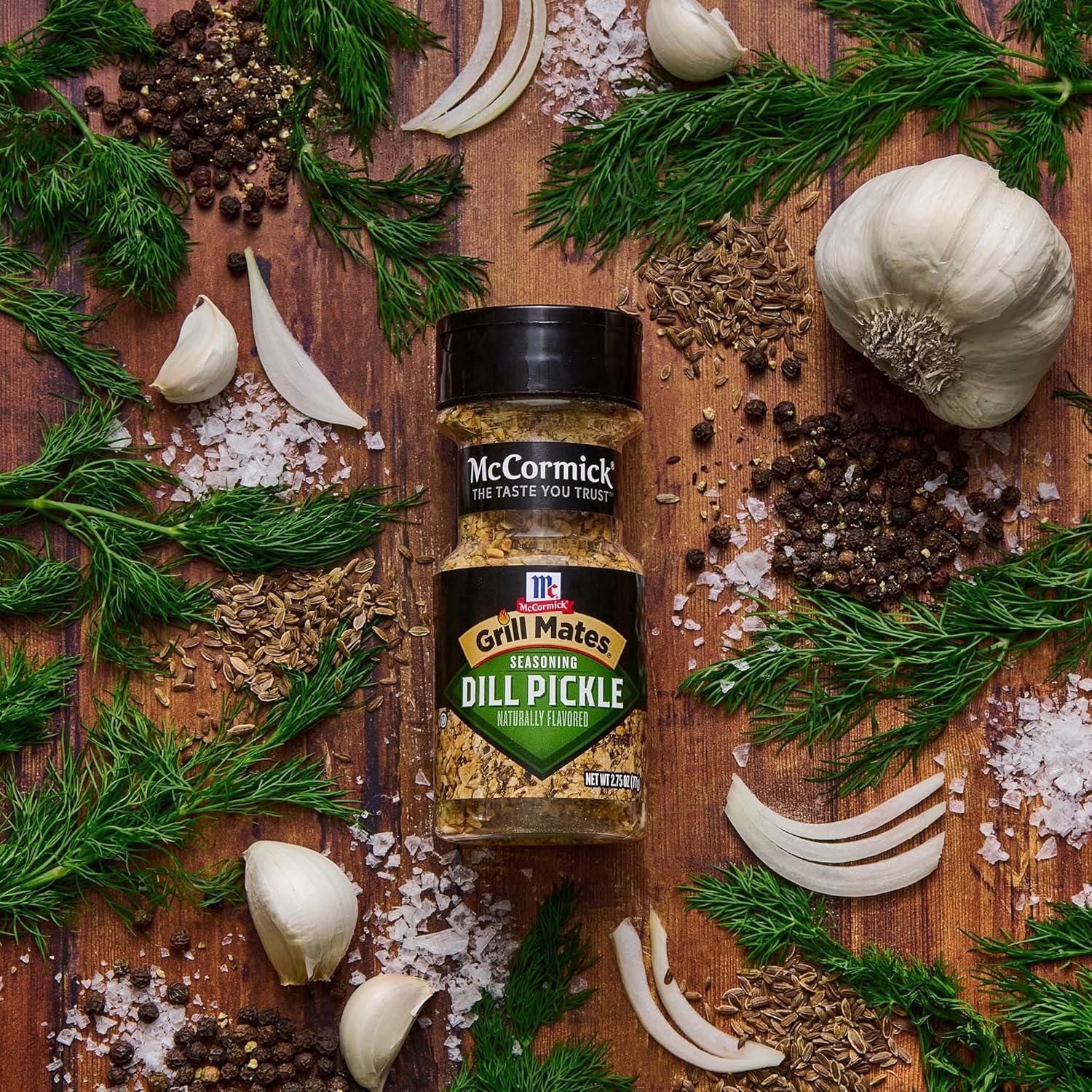 McCormick Grill Mates Dill Pickle Seasoning, 2.75 oz – Time-Saving Shortcut Seasoning for Lunch-Packing and Meal Stations