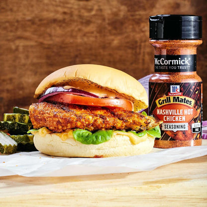 McCormick Grill Mates Nashville Hot Chicken Seasoning, 3 oz – Holiday Gift for the BBQ Hobbyist on Your List