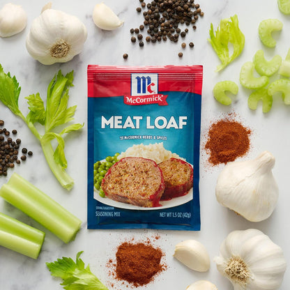 McCormick Meat Loaf Seasoning Mix – Classic American Comfort Food for Holiday Dinner Tables
