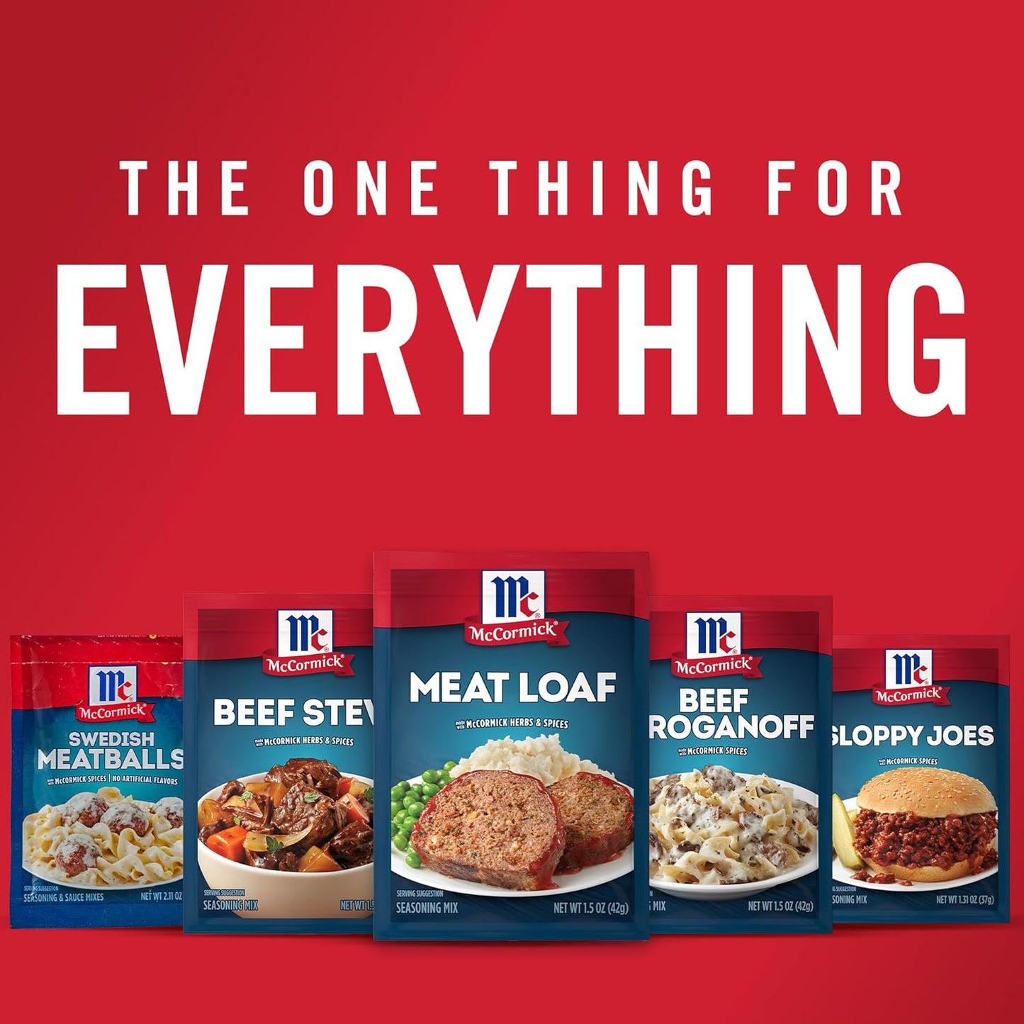 McCormick Meat Loaf Seasoning Mix – Classic American Comfort Food for Holiday Dinner Tables