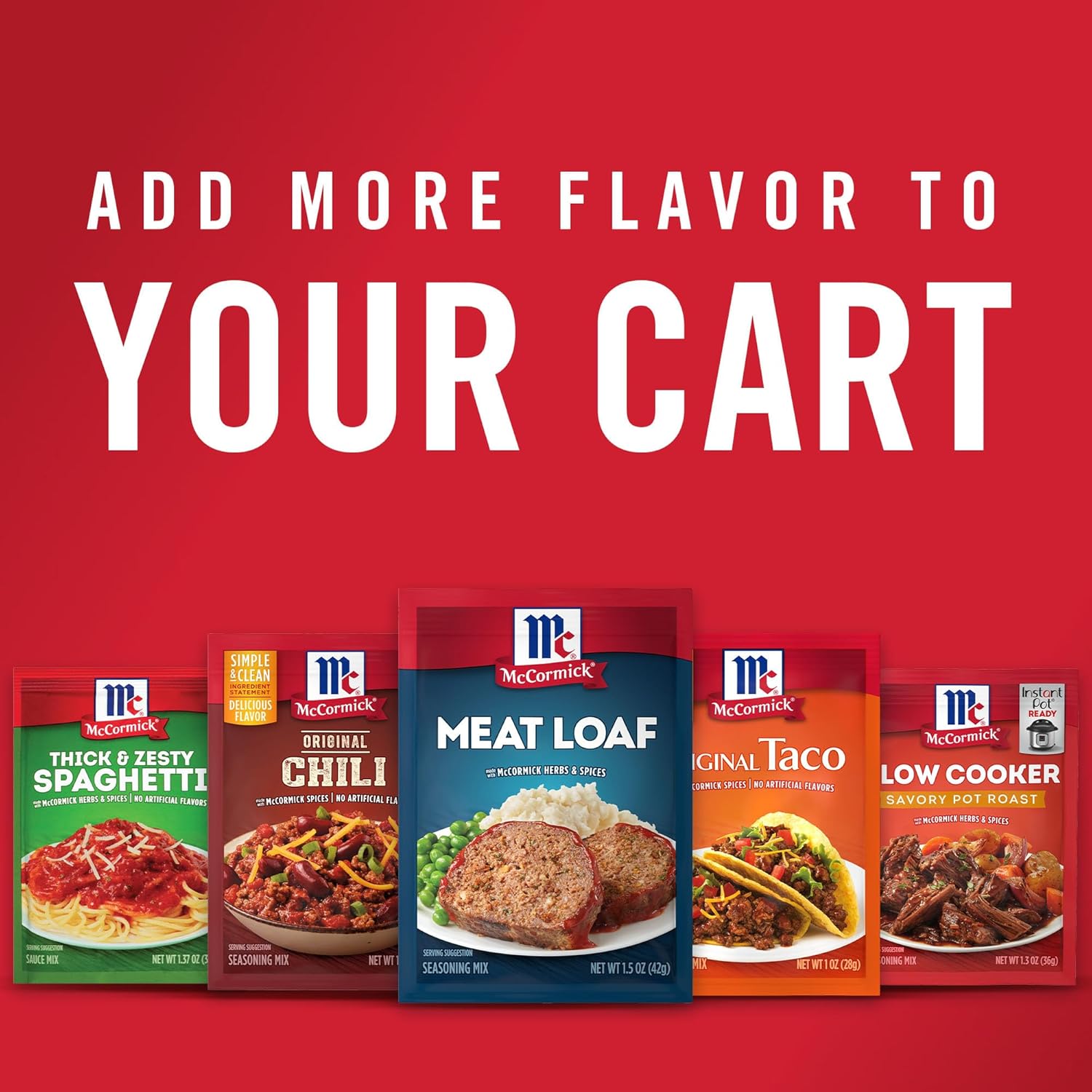 McCormick Meat Loaf Seasoning Mix – Classic American Comfort Food for Holiday Dinner Tables